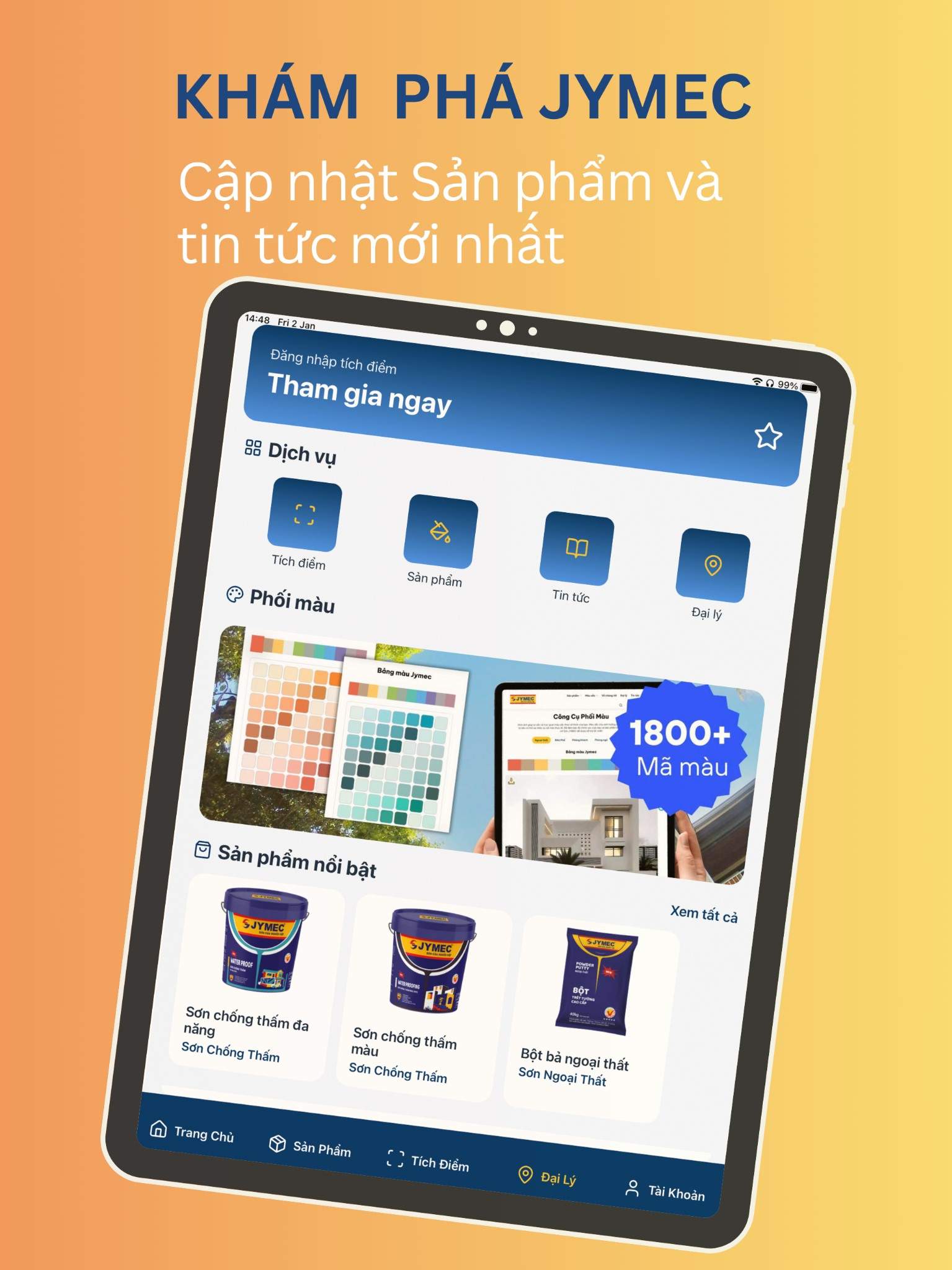 JYMEC ra mắt App chính thức – Bước tiến mới trong trải nghiệm ngành sơn