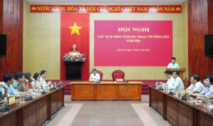 Quảng Trị đối thoại với nông dân, tháo gỡ khó khăn phát triển nông nghiệp xanh