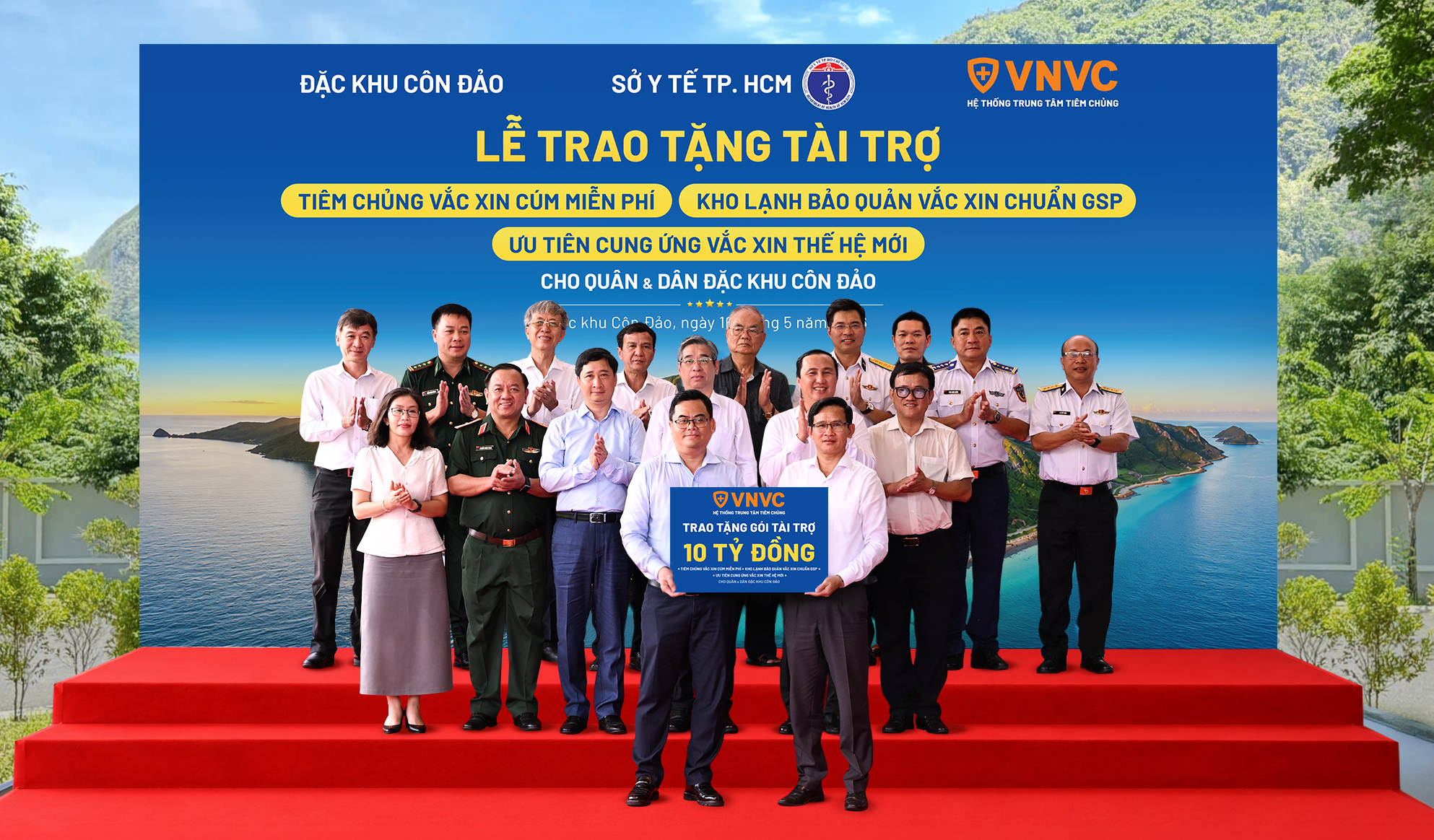 VNVC tặng Gói tài trợ y tế hơn 10 tỷ đồng cho Đặc khu Côn Đảo