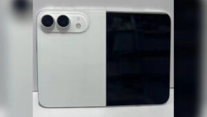iPhone gập lộ diện: Khung titan mỏng kỷ lục, duy nhất màu trắng