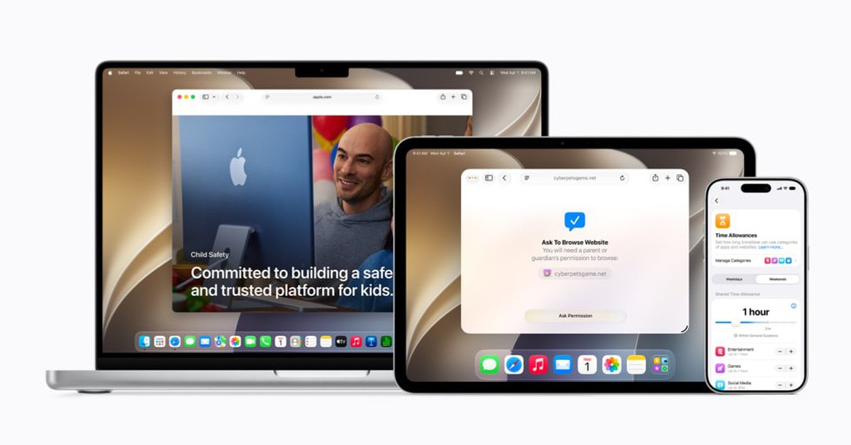 Apple thêm nhiều công cụ giúp cha mẹ quản lý con trên mạng Apple thêm nhiều công cụ giúp cha mẹ quản lý con trên mạng