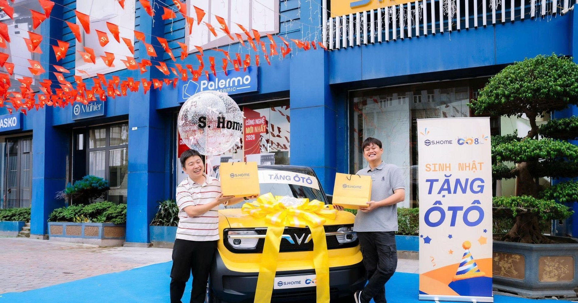 Cơ hội trúng xe VF3 khi mua hàng tại S.Home