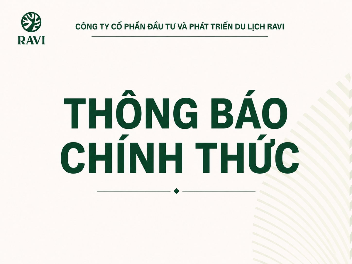 Sau loạt phản ánh về “bẫy hợp đồng kỳ nghỉ”, RAVI phát thông báo chính thức Sau loạt phản ánh về “bẫy hợp đồng kỳ nghỉ”, RAVI phát thông báo chính thức
