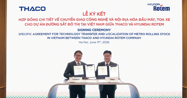 THACO và Hyundai Rotem thúc đẩy nội địa hóa sản xuất đầu máy, toa xe metro tại Việt Nam THACO và Hyundai Rotem thúc đẩy nội địa hóa sản xuất đầu máy, toa xe metro tại Việt Nam