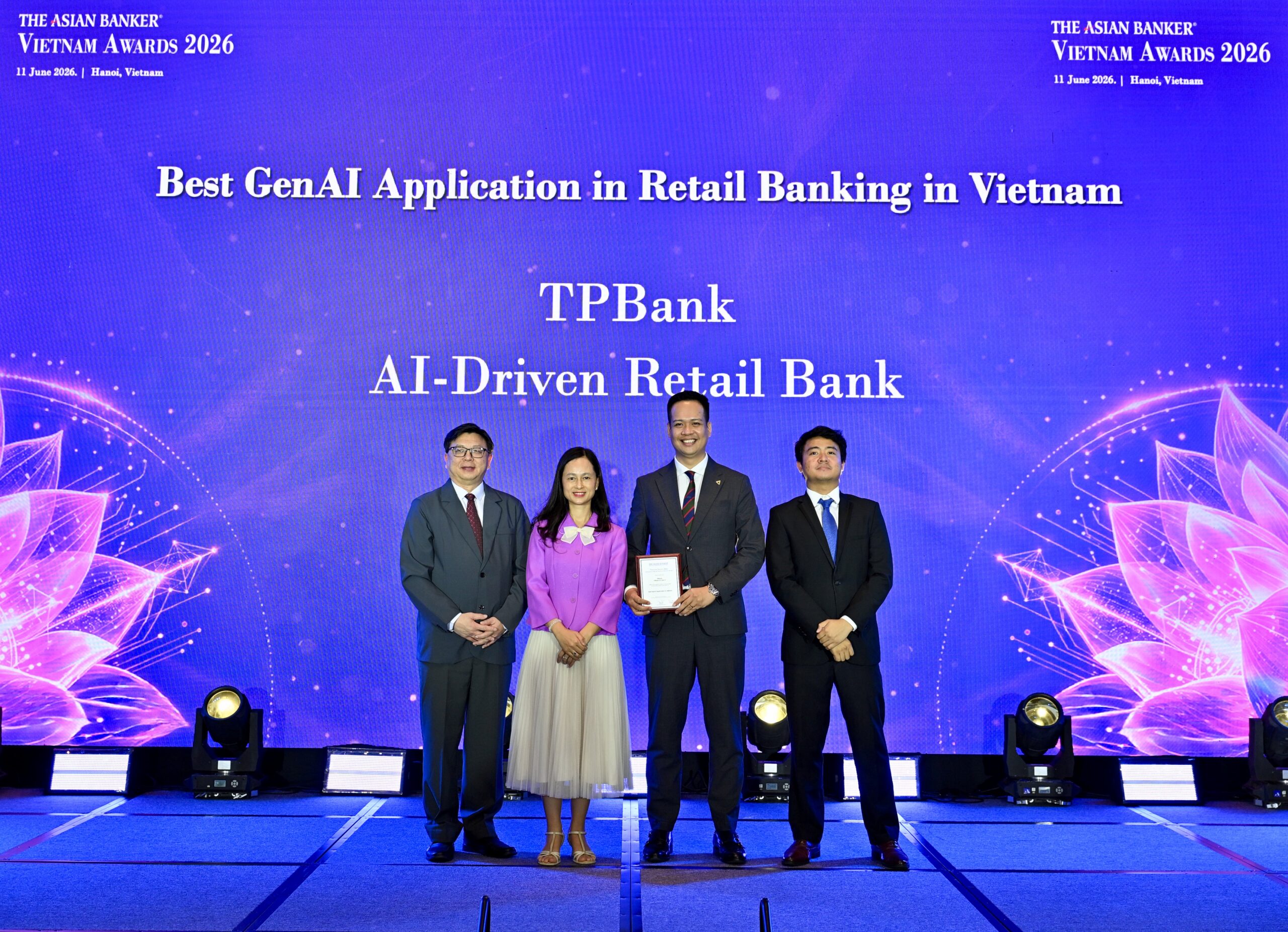 TPBank đạt hattrick giải thưởng công nghệ tại The Asian Banker 2026