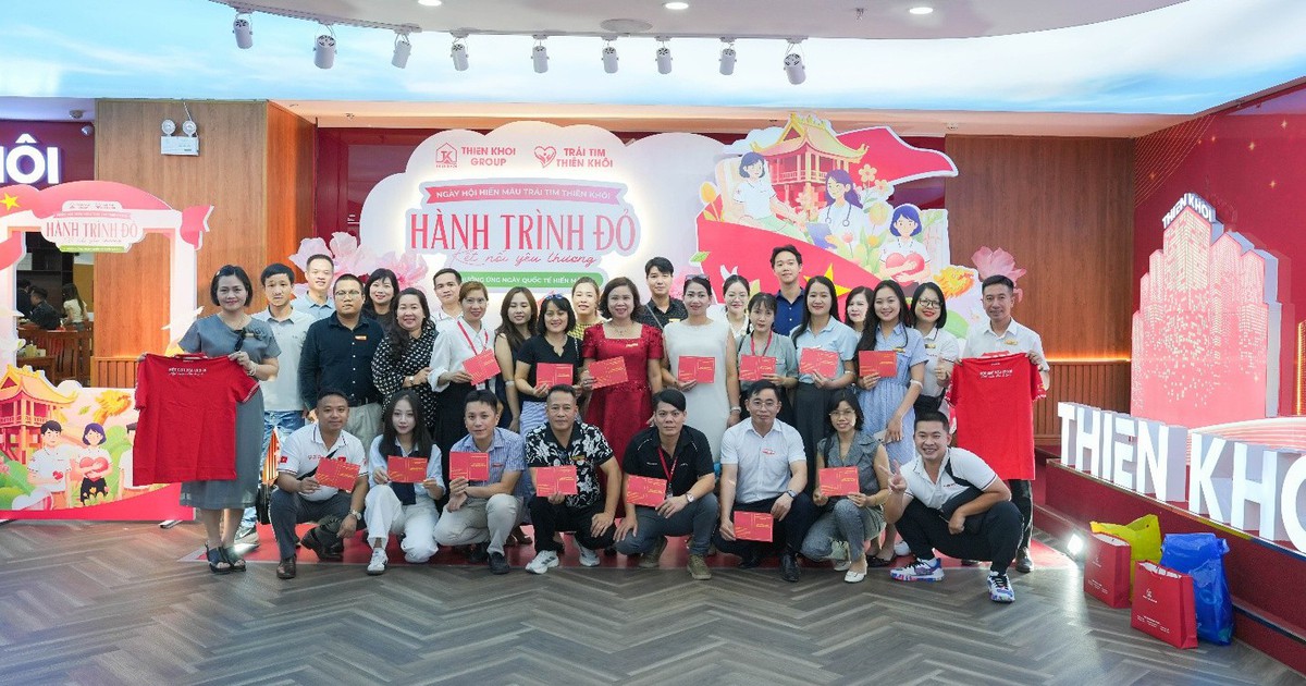 Thiên Khôi Group tiếp nhận 1.335 đơn vị máu từ Hành trình Đỏ 2026 Thiên Khôi Group tiếp nhận 1.335 đơn vị máu từ Hành trình Đỏ 2026