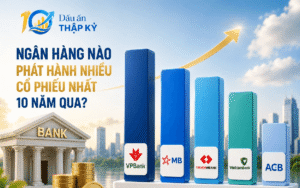 Các ngân hàng phát hành thêm gần 67 tỷ cổ phiếu trong 10 năm qua: Nhà băng nào dẫn đầu?
