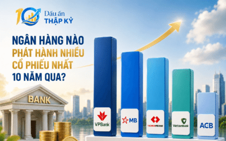Các ngân hàng phát hành thêm gần 67 tỷ cổ phiếu trong 10 năm qua: Nhà băng nào dẫn đầu? Các ngân hàng phát hành thêm gần 67 tỷ cổ phiếu trong 10 năm qua: Nhà băng nào dẫn đầu?