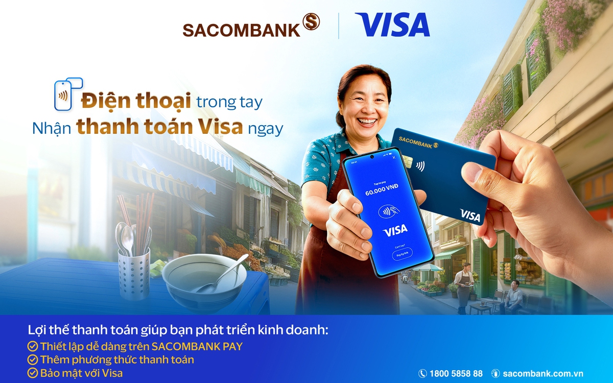 SACOMBANK triển khai tính năng “Chấp nhận thanh toán thẻ Visa” – Nhận thanh toán ngay trên ứng dụng SACOMBANK PAY SACOMBANK triển khai tính năng “Chấp nhận thanh toán thẻ Visa” – Nhận thanh toán ngay trên ứng dụng SACOMBANK PAY