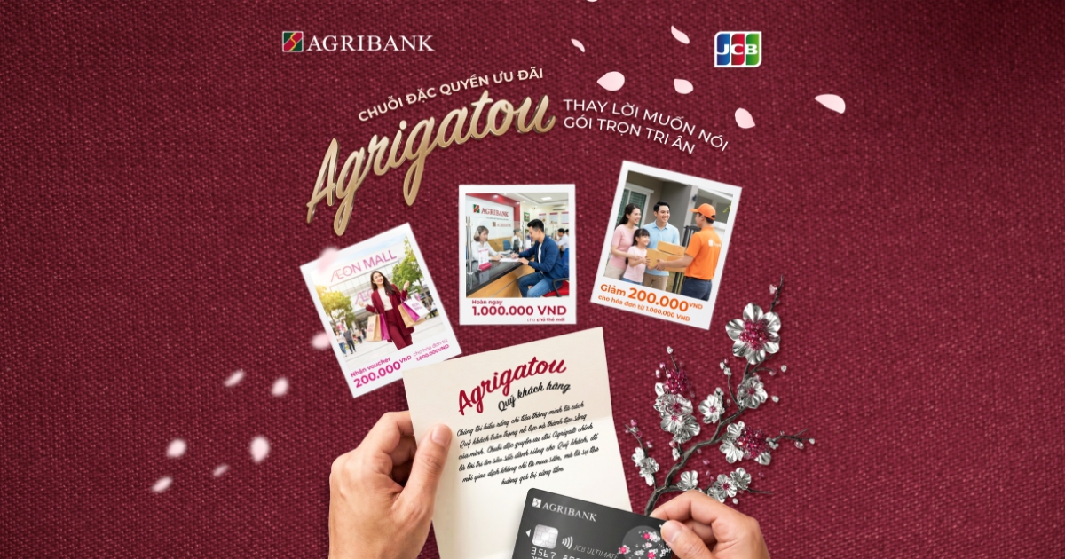 Nhận hoàn 1 triệu khi mở thẻ Agribank JCB Ultimate Nhận hoàn 1 triệu khi mở thẻ Agribank JCB Ultimate