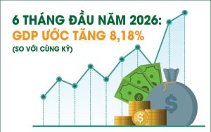 Infographics 6 tháng đầu năm 2026 GDP tăng 8 18