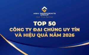 Tập đoàn Nguyên liệu Á Châu AIG vào Top 50 Công ty Đại chúng Uy tín và Hiệu quả năm 2026 Tập đoàn Nguyên liệu Á Châu AIG vào Top 50 Công ty Đại chúng Uy tín và Hiệu quả năm 2026